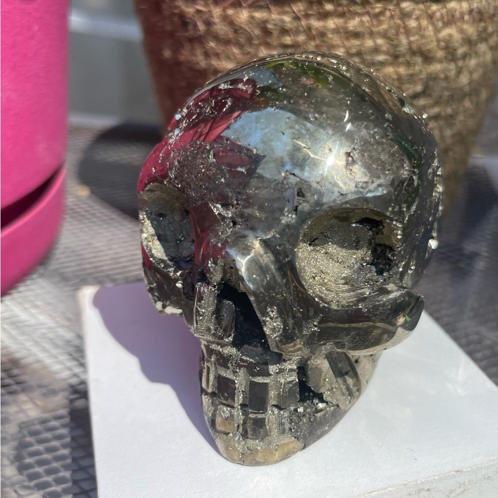 Pyrite Skull from Peru Stone Collection